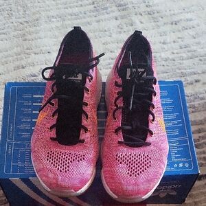 Nike Women's Pink and Black Sneakers